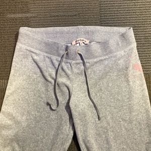 Light grey juicy couture velour pants